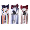 Kids Suspender Bow Tie Set Adjustable Braces Tuxedo Suspenders Pants for Trousers