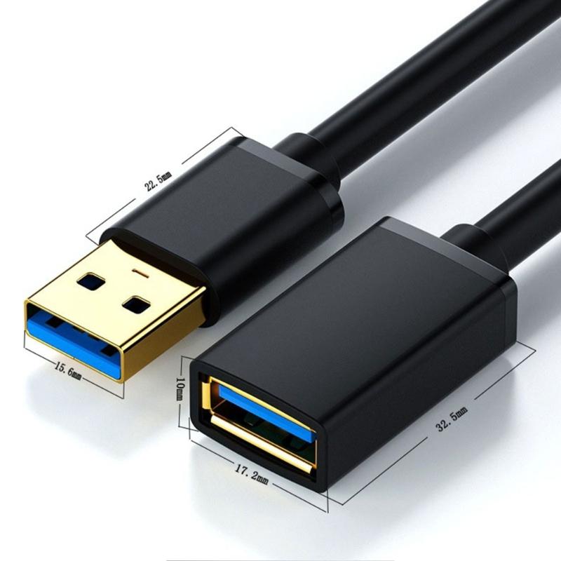 USB 3.0 A To A Extension Cord with Copper Connectors USB Extension Cable for USB Drive