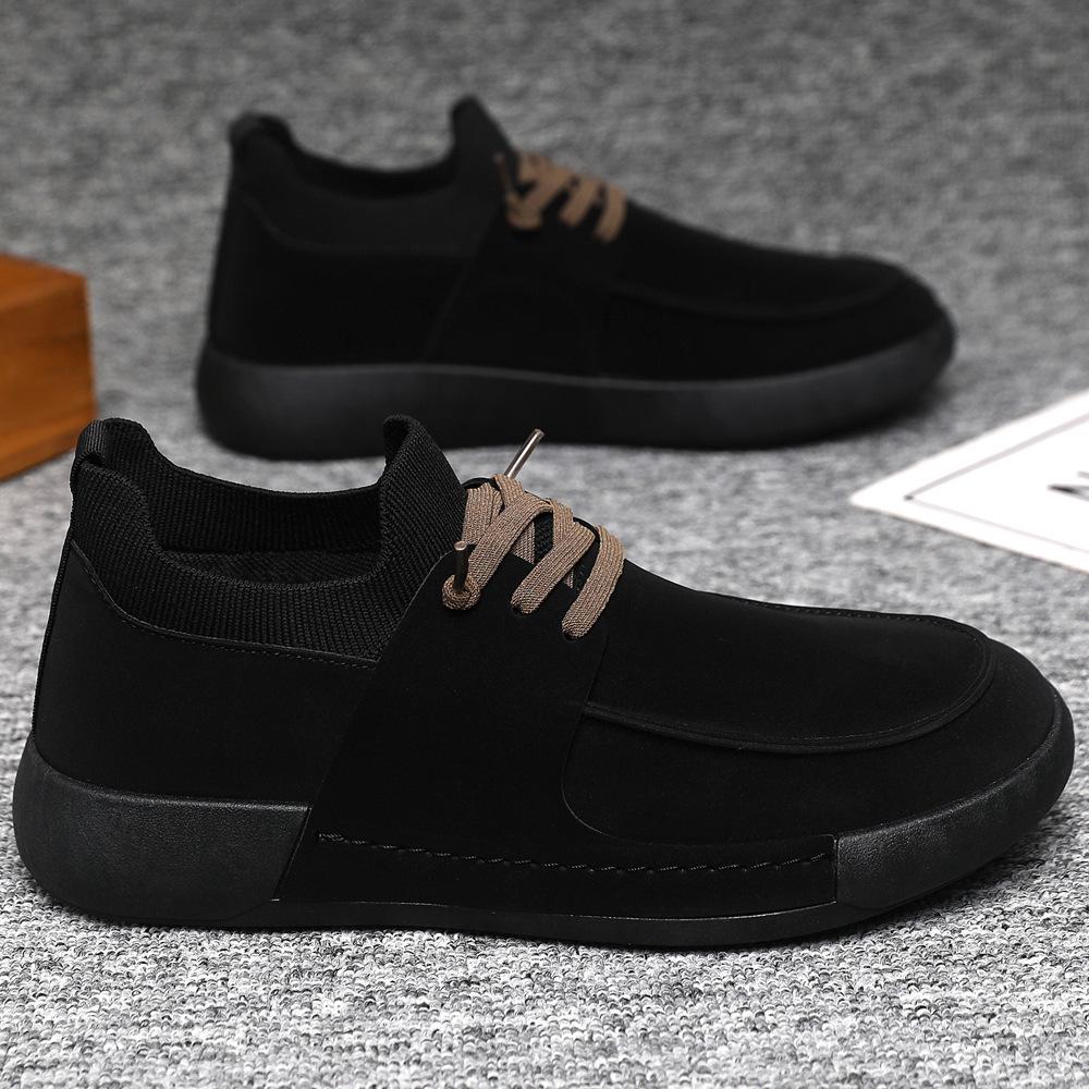 Men's Autumn Soft Leather Slip-on Loafers - Versatile, Breathable, Comfortable Casual Shoes with Soft Sole.