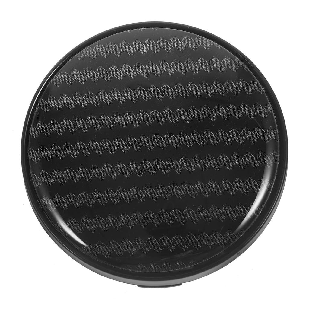 JUMPLAWN Carbon Fiber Pattern Wheel Center Cap Aluminum Shockproof Dirtproof Car Wheel Hub Cover Easy Installation and Wheel Keeping