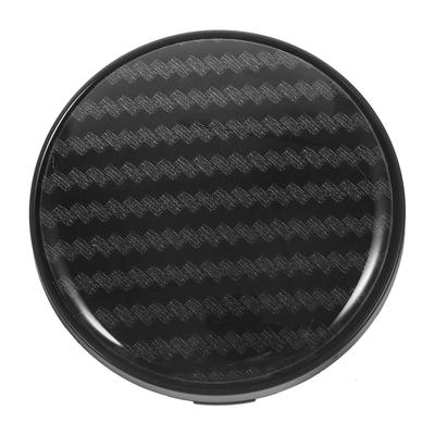 JUMPLAWN Carbon Fiber Pattern Wheel Center Cap Aluminum Shockproof Dirtproof Car Wheel Hub Cover Easy Installation and Wheel Keeping