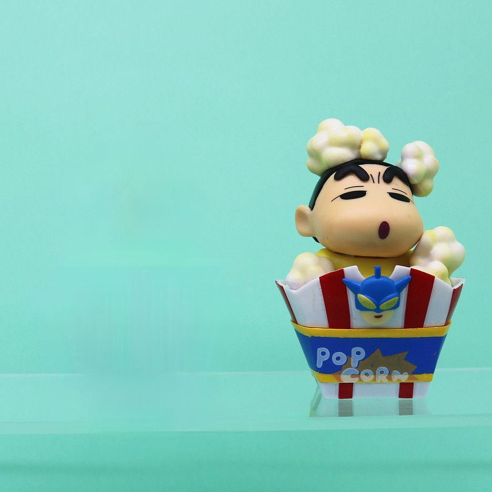 Crayon Shin-chan Snack Time Hand-painted Figure - Cake Decoration & Desk Ornament
