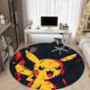 1pc Pikachu Electric Office Round Area Rug, Indoor Mat Suitable For Office, Bedroom Living Room Home Decor, Room Deco,  Offic A0928201