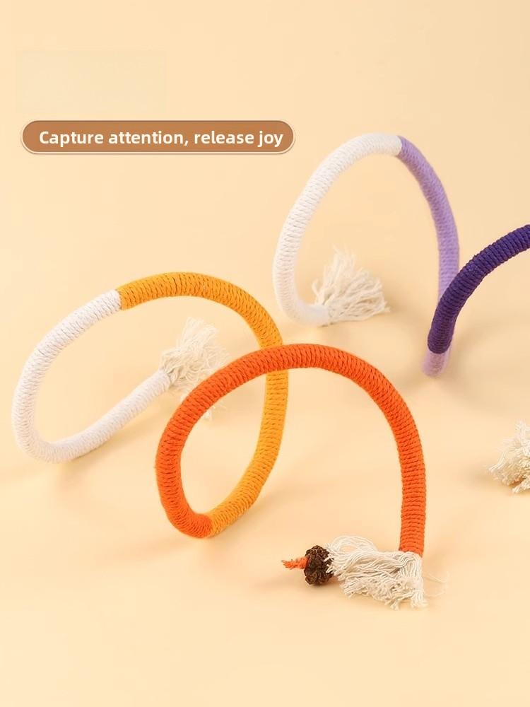Toy Chew Rope Self Entertaining Teeth inding Play Sti Pet Supplies Biting Rope Toy for Kittens Interactive Toys for s