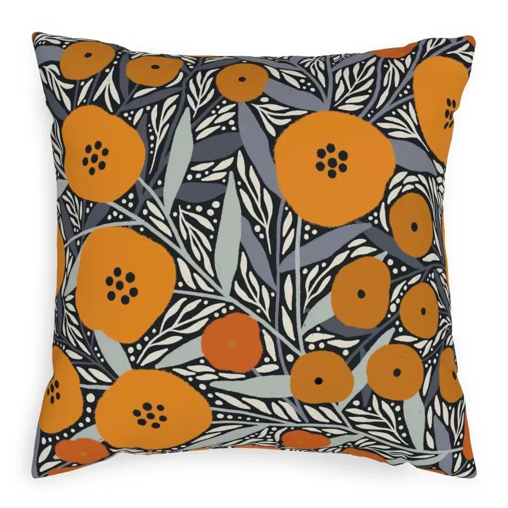40X40,45X45,50X50Cm Vintage Flowers Peach Skin Pillowcase Decorative Pillows For Sofa Cushion Covers Home Decoration