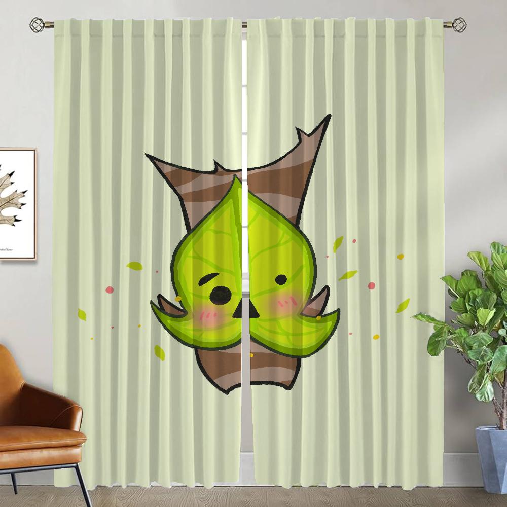 Z-zeldaes Blackout Curtain for Room 2 Panel Modern Living Room Curtains Halloween Decoration Shades Home Interior Curtains Child