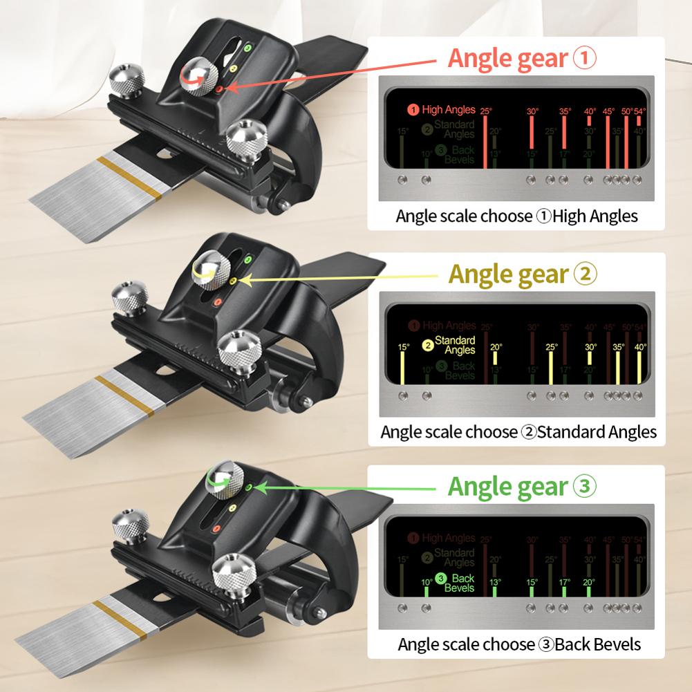 Fixed Angle Honing Manual Sharpener Angle Woodworking Grinding Tool for Efficient and Accurate Blade Sharpening