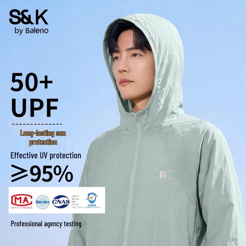 

Baleno Men s S&K Sun Protection Hooded Jacket 3XL