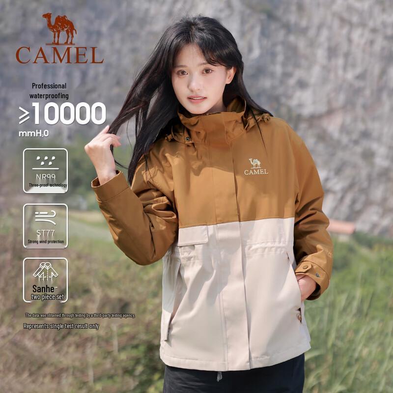 CAMEL 3-in-1 Outdoor Fleece Lined Jacket