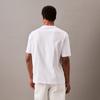 Calvin Klein Jeans Solid Color Letter Print Pullover Short Sleeve T-Shirt Unisex Tops White 40HM228-24S-YAA