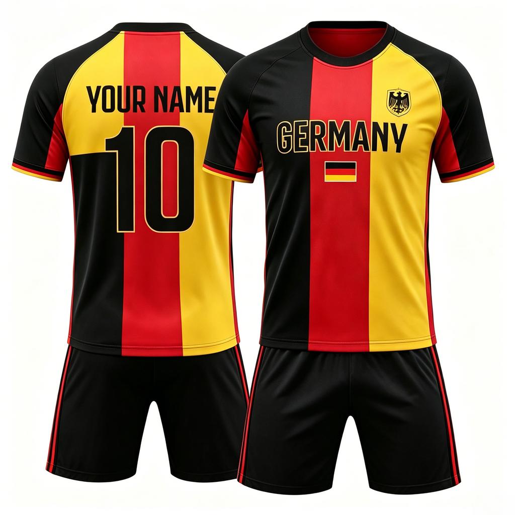 Customizable Two Piece Soccer Jersey Set Lightweight Breathable Fabric Athletic Fit Sportswear for Training and Matches