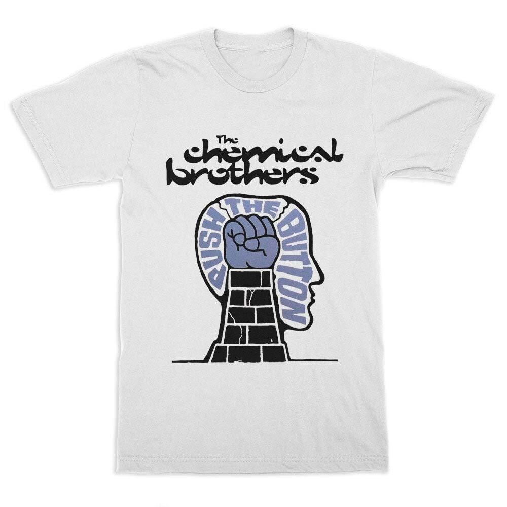 Горячая Счастливого Рождества The Chemical Brothers Полный размер Белая BT568 Унисекс Футболка XXXXL