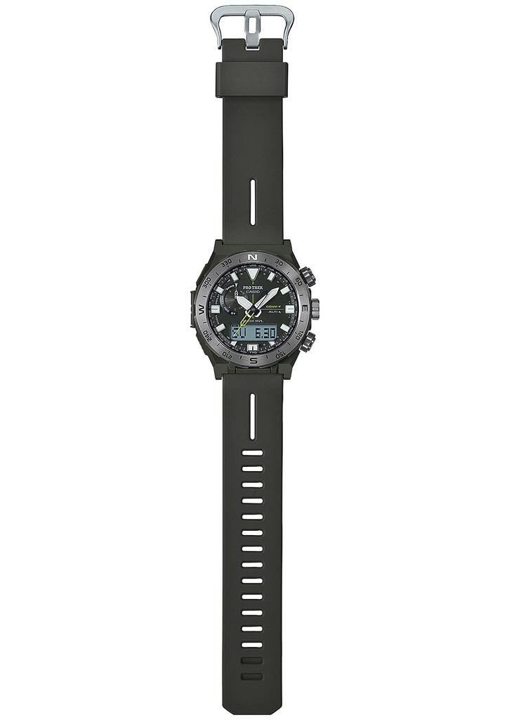 Casio Pro Trek Climber Line Compass Solar Watch Black Radio-Controlled PRW-6800Y-3JF Men's