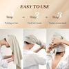 Damen Schnelltrocknende Haarhandtuch-Kappe, Hochabsorbierender Polyester-Haarturban für Lockiges Langes Dickes Haar, Feuchtigkeitsableitendes Haarwickeltuch zum Trocknen der Haare