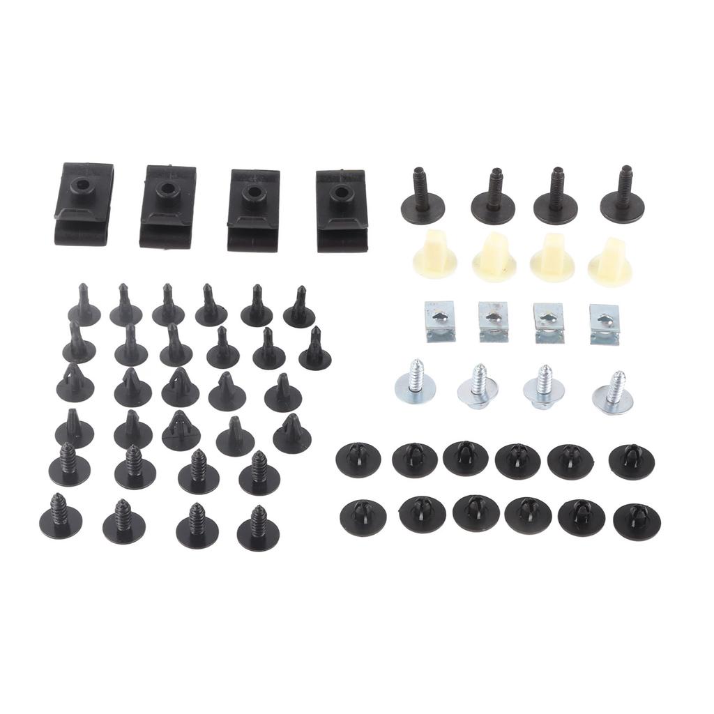 50pcs Engine Under Cover Retainer Clips Underbody Mudguard Door Bumper Panel Fastener Screw for