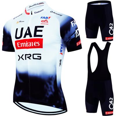 2025 Mtb Male Cycling Clothing Sports Set Summer Bike Jersey UAE Equipment Men's Blouse Bib Outfit Suit Mens Clothes Man Laser Cut
