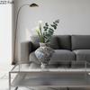 Oil Painting Painted Ceramic Vase Table Decoration Artificial Flower Decorative Flowers Arrangement Room Aesthetic Decor