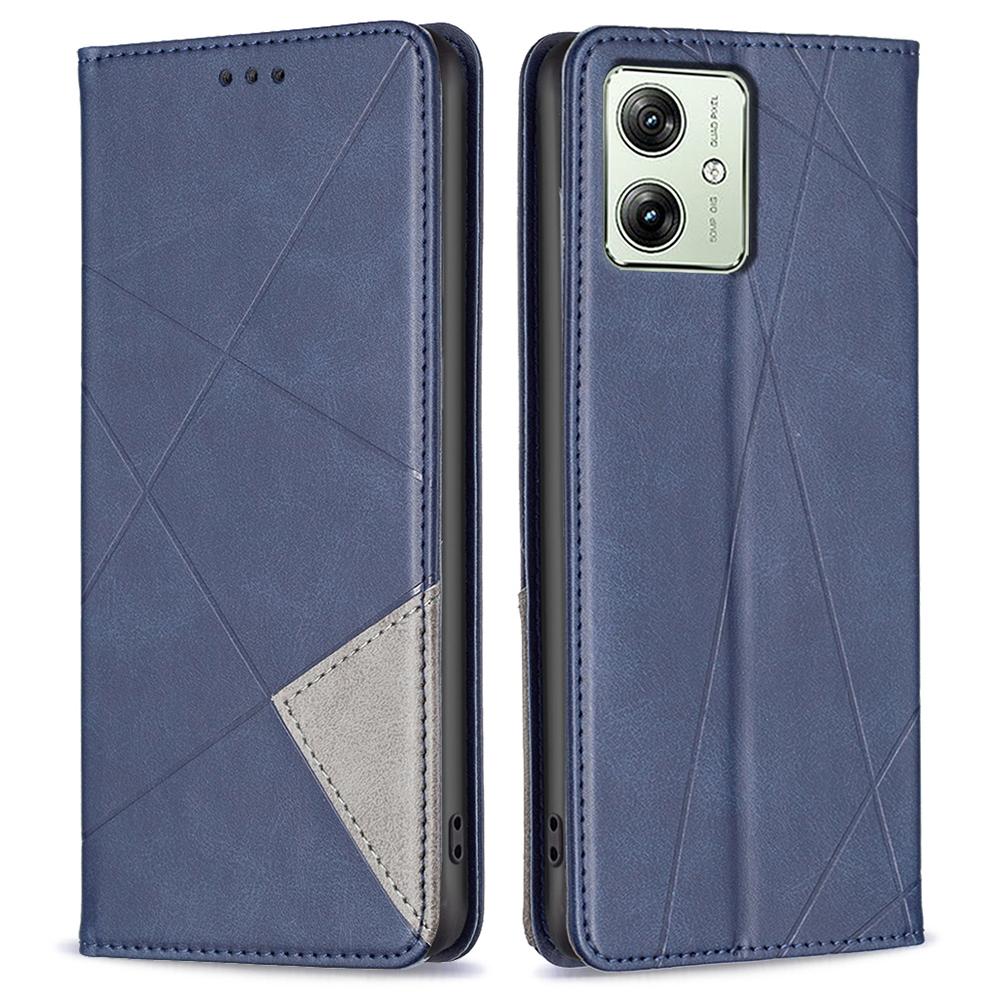 For Motorola Moto G54 5G Cover Imprinted PU Leather Wallet Cell Phone Case