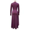 Elegant European Slim Fit Bodycon Dress - Autumn/Winter Collection, Solid Color, Pleated, Flowy, Belted Design