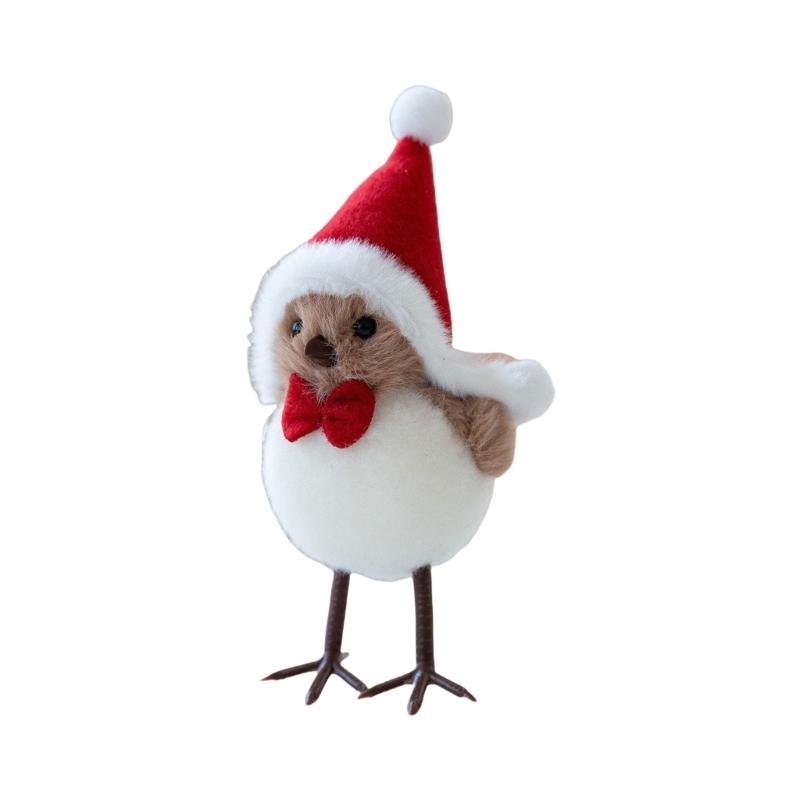 Durable Fabric Covered Foam Bird Hanging Decoration For Festival Indoors Outdoor Christmas Displays