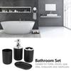 4 Piece Bathroom Dispenser Set, Multifunctional Lotion Dispenser, Wash Cup, Toothbrush Holder, Set, Electroplating Process, Compact Size, for Bathroom