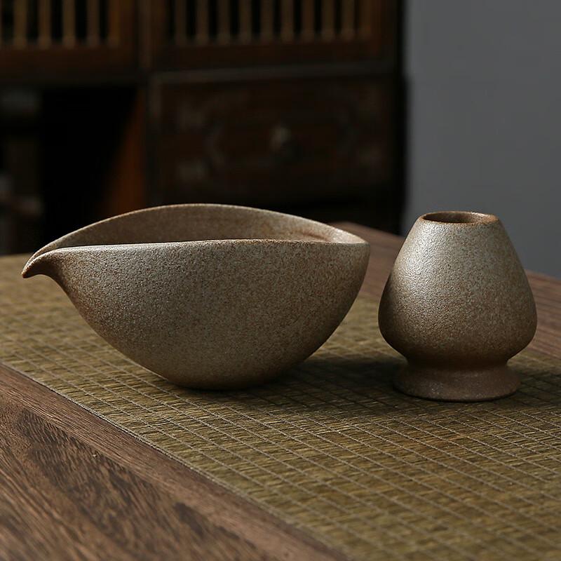 Japanese Coarse Pottery Matcha Tea Set