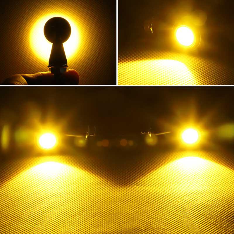 4Pcs 8mm Motorcycle LED Turn Signal Light Signal Lamp Indicators Blinker Flashing Lamp Universal Fit for Most Motorcycle,Dirt Bike,Street Bike