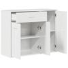 vidaXL Sideboard Hochglanz-Weiß 88x30x70 cm Holzwerkstoff