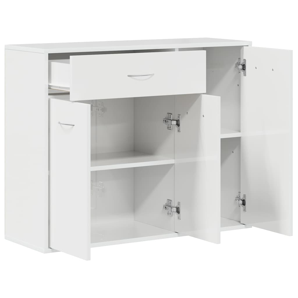 vidaXL Sideboard Hochglanz-Weiß 88x30x70 cm Holzwerkstoff