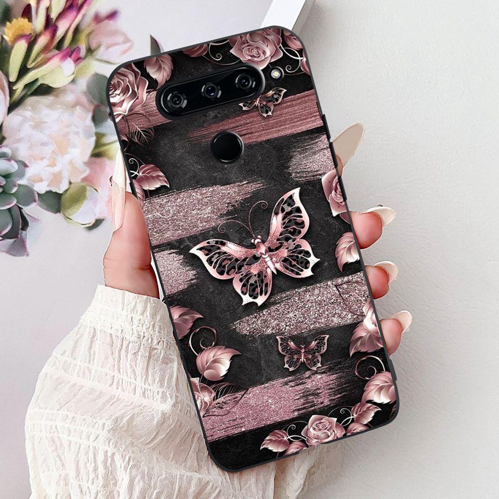 Funda For LG V40 ThinQ Case Cover Silicone Luxury Fashion Cute Cat Cool Shockproof Bumper Casing For LG V405 LM-V405 LM-V409N