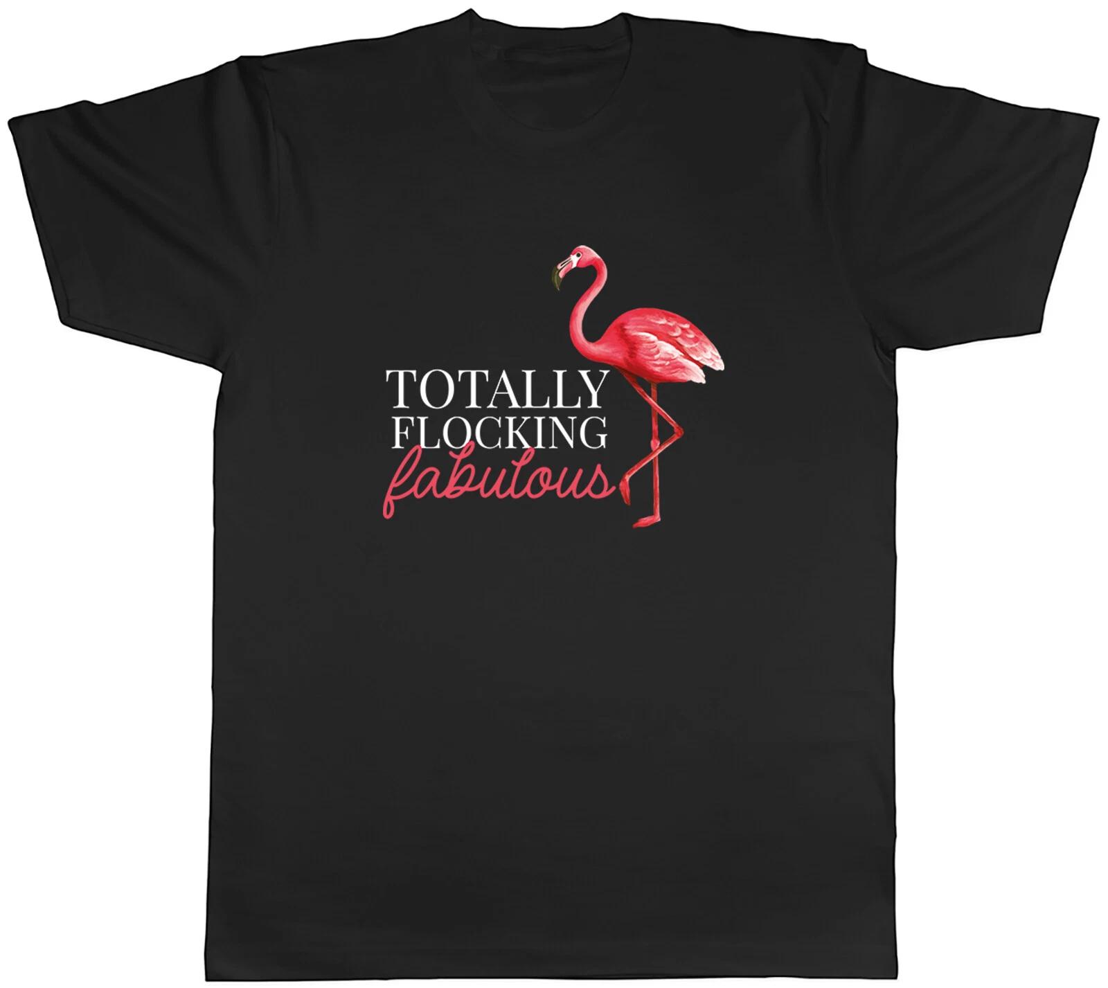 Pink Flamingo Mens T-Shirt Totally Flocking Fabulous Tee Gift XL