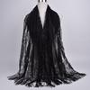 Women Chiffon Prayer Shawl Solid Color Versatile Turban Beach Towel