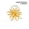 Salircon Vintage Gold Color Hollow Out Flower Rings For Women Creative Chic Geometry Metal Knuckle Rings Wedding Party Jewelry