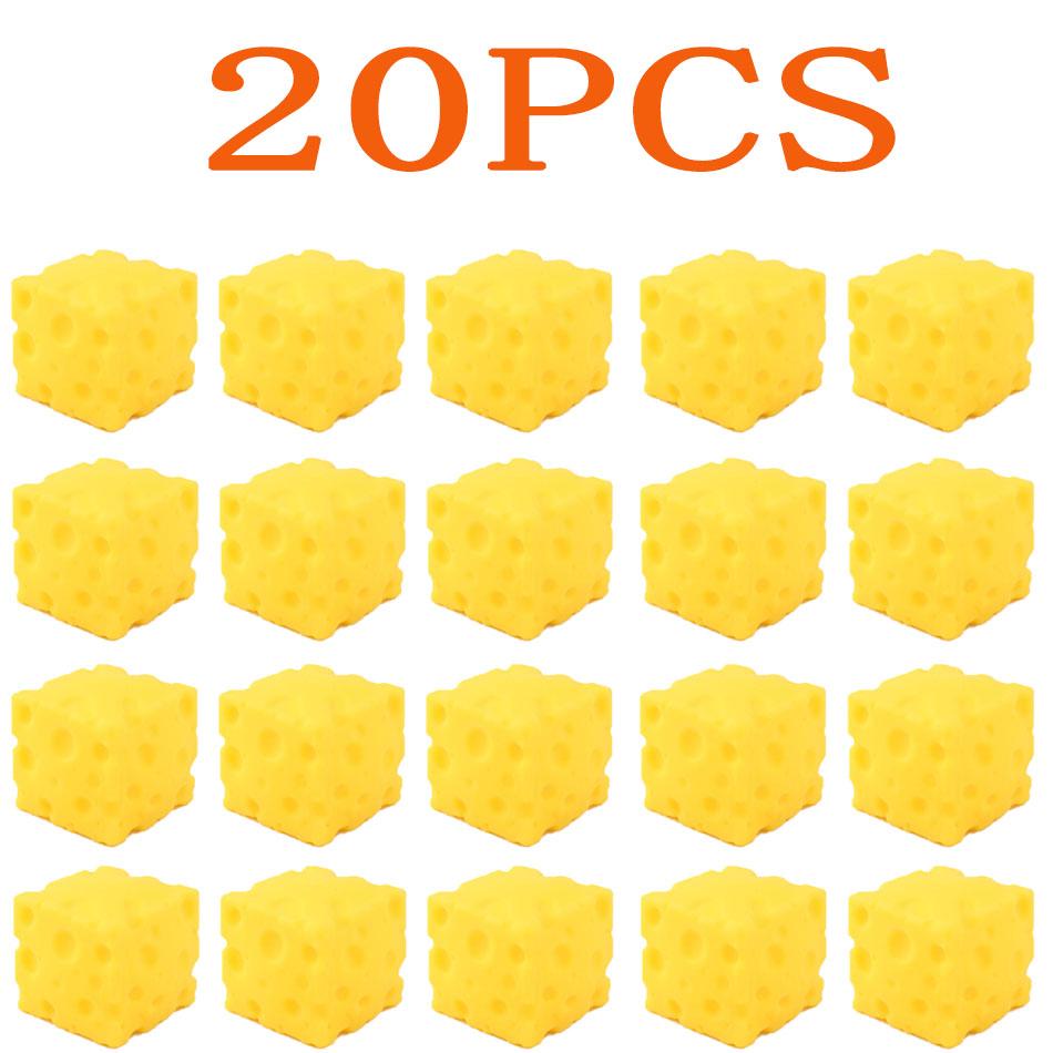 *1-20Pcs Jumbo Cheese Cube Stress Ball Shapeable Squeeze Decor Non-Bounce Asmr Sensory Anti-Stress Relief Gadget Gifts 5/10/12Cm