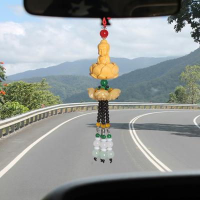 Prívesok Budha Ozdoba na zavesenie do auta so šnúrkou Jednoduché zavesenie do auta