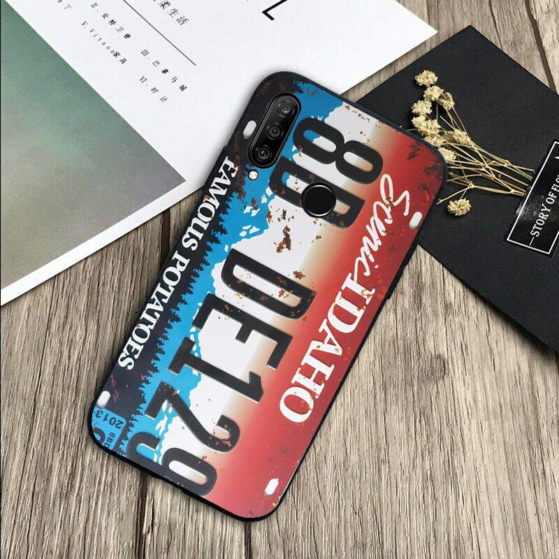 Retro Funny License Plate For Huawei Nova 12s 12i 11i 7i 8i Y73 Y70 Y90 Y60 Y72 Y61 Y91 9 10 SE P30 Pro P40 Lite Case