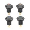 20Pcs DC 12V 20A Round Rocker Switch LED Light Toggle Switch On-off Control SPST Switch for Car Truck ATV UTV