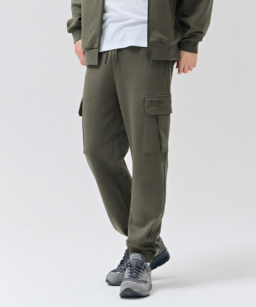 CHASECULT Men'S Cargo Jogger Warm-Up Pants - Khaki