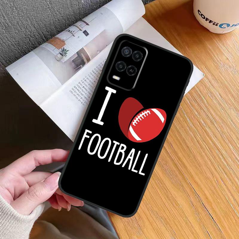 Football Soccer Ball Case For OPPO A17 A16 A15 A78 A98 A54 A74 A94 A76 A96 A77 A52 A72 A5 A9 A53 A54s A57s Cover