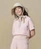 BBC EARTH W Eco Bubble V-Neck Short Sleeve Sweater_Dark Pink