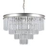 Lampada a sospensione Verdes PND-44372-8A-SLVR-BRW Italux