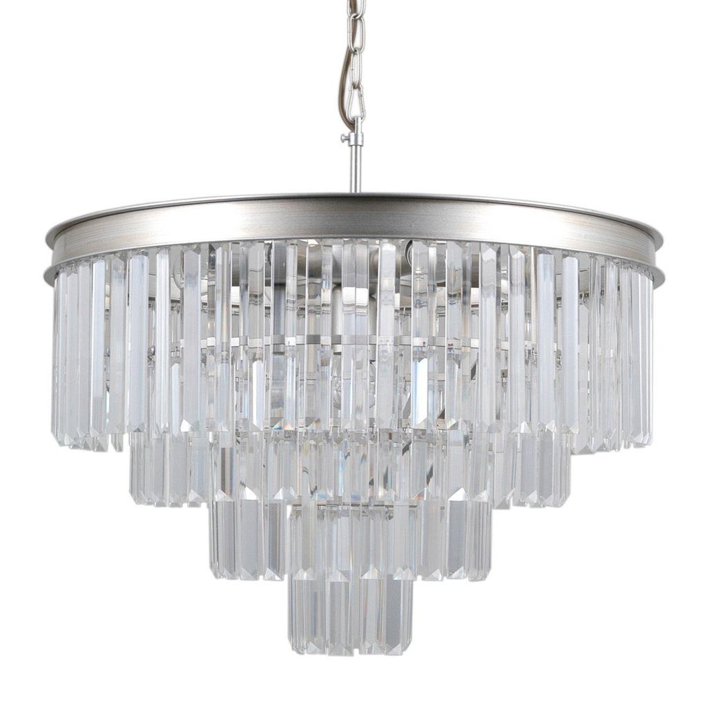 Lampada a sospensione Verdes PND-44372-8A-SLVR-BRW Italux