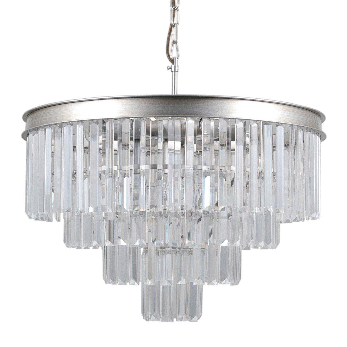Lampa wisząca Verdes PND-44372-8A-SLVR-BRW Italux