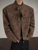 American Retro PU Leather Stand Collar Motorcycle Jacket for Men - Clean Fit, Casual, Versatile.