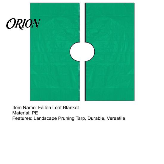 Gardening Supplies for Yard Work Landscape Pruning Tarp, Waterproof PE Leaf Collection Blanket, Windproof Cleanup Mat Center Opening Sheet Tree