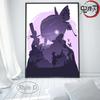 Anime Demon Slayer Poster Wall Art Canvas Painting Tanjirou Inosuke Zenitsu Print Picture Home Bedroom Living Room Decor Cuadros