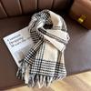 Women Winter Cashmere Scarf  Stripe Pashmina Luxury Brand Shawls and Wraps Bufanda Hijab Travel Stoles Echarpe Warm Blanket