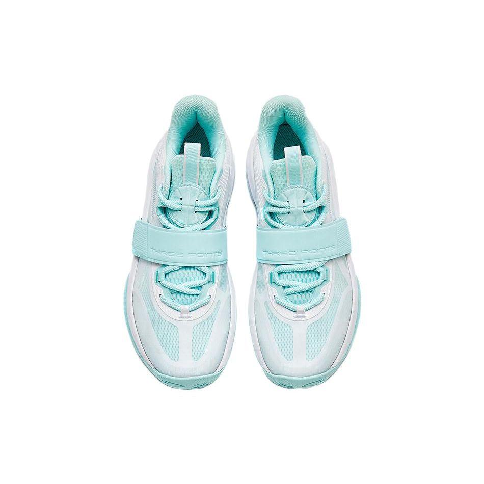 Anta Lite Anti-Slip Durable Mid-Top Basketball Shoes Men Sneakers White Green 912321603S-1