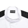Emporio Armani SS23 Color Block Shoulder Letter Strap Short Sleeve Polo Shirt Men tops White 3R1FG2-1JCYZ-0100