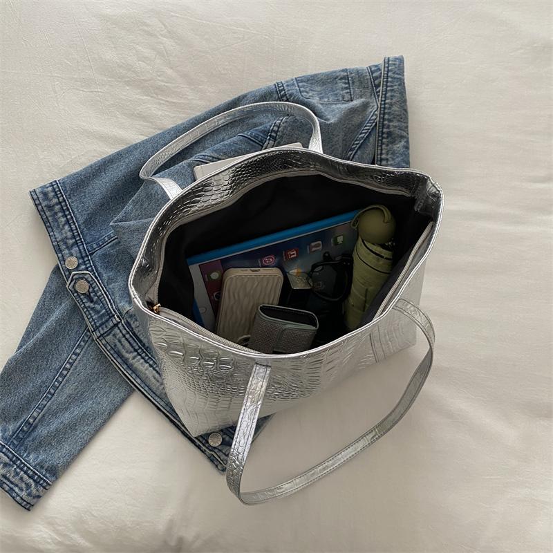 1 Stück einfarbige Umhängetasche für Damen, modische Tragetasche mit großem Fassungsvermögen, in der ein iPad platziert werden kann